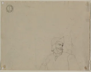 Soldat i et landskab, andet kvartal 1800-tallet.