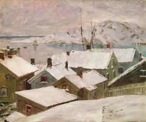 Fiskebackskil om vinteren, 1899