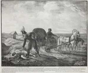 Kejser Alexander I hjælper en trængende person, 1820.