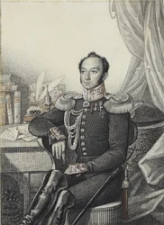 Portræt af Alexander Ivanovich Germann, 1822.