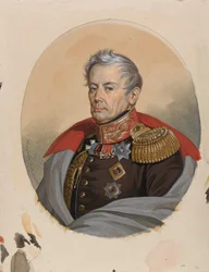 Portræt af grev Pyotr Petrovich Konovnitsyn 1764-1822, begyndelsen af 1820