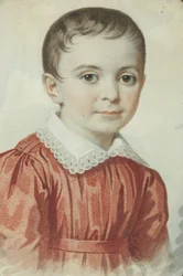 Portræt af Eugenia Kochubey som barn, 1849.