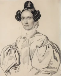 Portræt af Olga Nikolaevna Talyzina, født Zubova 1803-1882, begyndelsen af 1830
