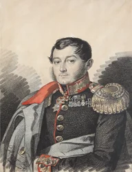 Portræt af Pyotr Nikolaevich Yermolov 1787-1844, 1820