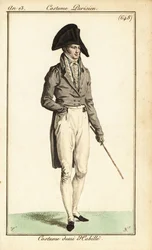 Dandy i semi-formelt tøj, Paris