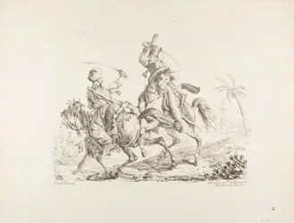 Hussard dræber en mameluk med en sabel
