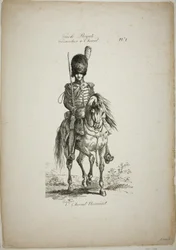 Royal Guard, Norman Mounted Grenadier and Horse, nr. 1