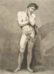 Et akademi: stående mand, 1742-43.