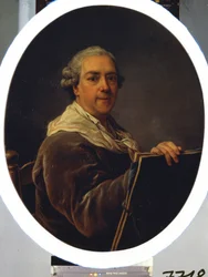 Selvportræt. Maleri af Carl Van Loo (1705-1765). Olie på lærred, 87,5 x 71,5 cm