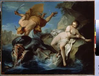 Perseus og Andromeda (olie på lærred)