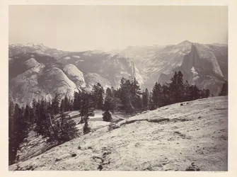 The Domes, fra Sentinel Domes, Yosemite, ca. 1865-1866.