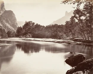Kigger op i Yosemite Valley, ca. 1872, trykt ca. 1876.