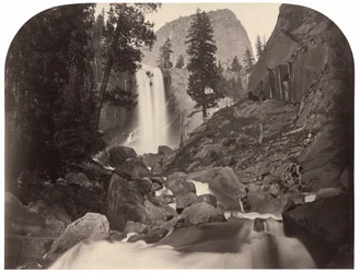 Piwyac, Vernal Fall, 300 fod, Yosemite, 1861.