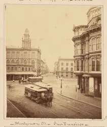 Montgomery Street set fra Market Street, San Francisco