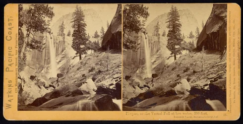 Pic, af Vernal Fall, 300 fod, Yosemite Valley, Mariposa County, Cal