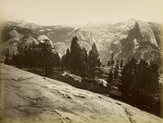 Kuppelklipperne, set fra Sentinel Dome, Yosemite
