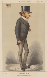 Vanity Fair: Statsmand nr. 26 When Birth cannot lead, Brains must., 1869.