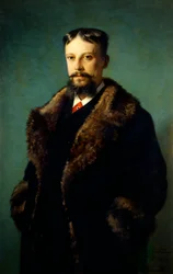 Portræt af Alfonso Serbatisti, af Carlo Ademollo (1824-1911), olie på lærred