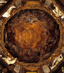 Jomfruens himmelfart, af Carlo Cignani, fresco