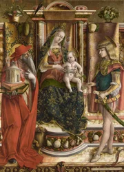 La Madonna della Rondine, efter 1490 (olie og ægtempera på træ)