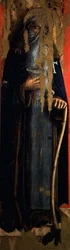 St.Anthony Abbot, venstre panel i den anden triptykel i dalen Castellano (tempera på panel)