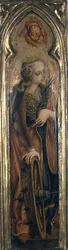 Den hellige Katharina af Alexandria (tempera på panel)