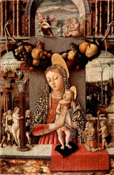 Jomfru af passion Detrempe på træ af Carlo Crivelli (1430 / 35-1494 / 1500) 1460 ca. Størrelse 71x48 cm Verona, Castelvecchio Museum