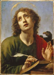 Sankt Johannes Apostlen. Maleri af Carlo Dolci (1616-1686)