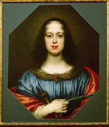 Vittoria della Rovere, datter af Federigo Ubaldo af Urbino, gift med storhertug Ferdinand II af Toscana, som den hellige Katharina (olie på lærred)