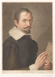 Portræt af kunstneren Francesco Bassano II Portrætter af kunstnere (serietitel)