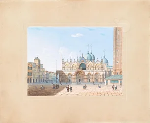 San Marco-basilikaen med Piazza San Marco