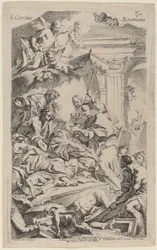 San Carlo Borromeo giver sidste nadver til ofrene for pesten