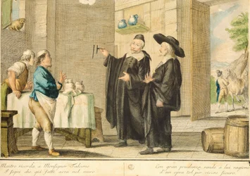 Præst Arlotto, af Carlo Lasinio (1759-1838), farvet gravering