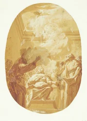 Pinse. Helligånden udgydes over apostlene