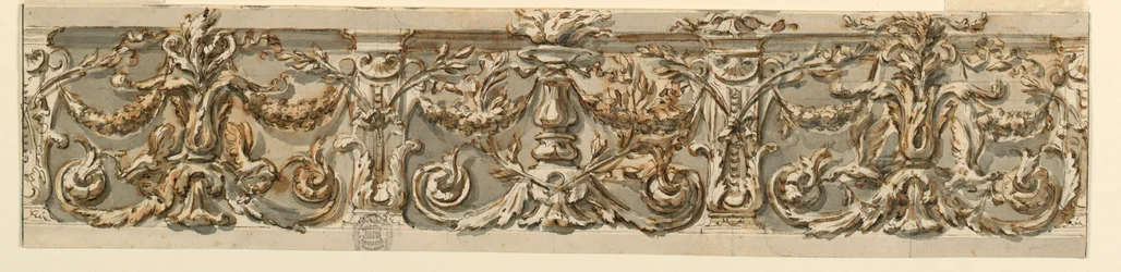 Tegning, Design til en frise, ca. 1770