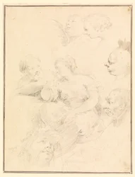 Tegning, figurative skitser, 1775