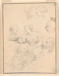 Tegning, figurative skitser, 1775