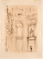 Tegning, skitser og manuskript, 1765
