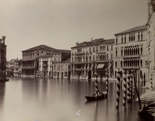 Venedig. Canal Grande med udsigt til Ca
