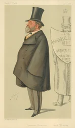 Lord Truro, Universal Knowledge, 1. januar 1887, tegneserie af Vanity Fair
