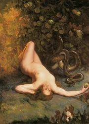 Eva. Maleri af Carlos VERGER FIORETTI (1872-1929)