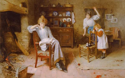 Idle Moments (akvarel på papir)