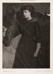 Fruen og Hesten, 1887.