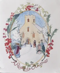 Regency Christmas, 2008 (wc på papir)