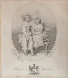Portræt af grev Mikhail Semyonovich Vorontsov 1782-1856 og grevinde Ekaterina Semyonovna Voront