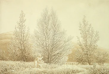 Forår (blyant og sepia på papir)