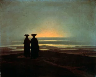Brødre ved solnedgang, mellem 1830 og 1835