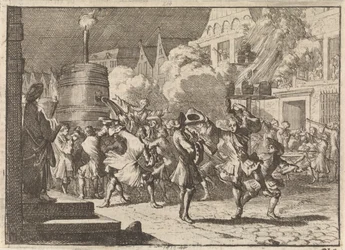 Glæde i Paris ved den falske rapport om William III