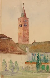 Kirketårnet, Italien, 1898.