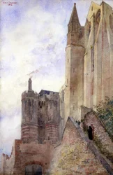 Mont Saint-Michel, Frankrig, 1906.